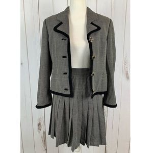 Vintage Versace Blazer Skirt Set